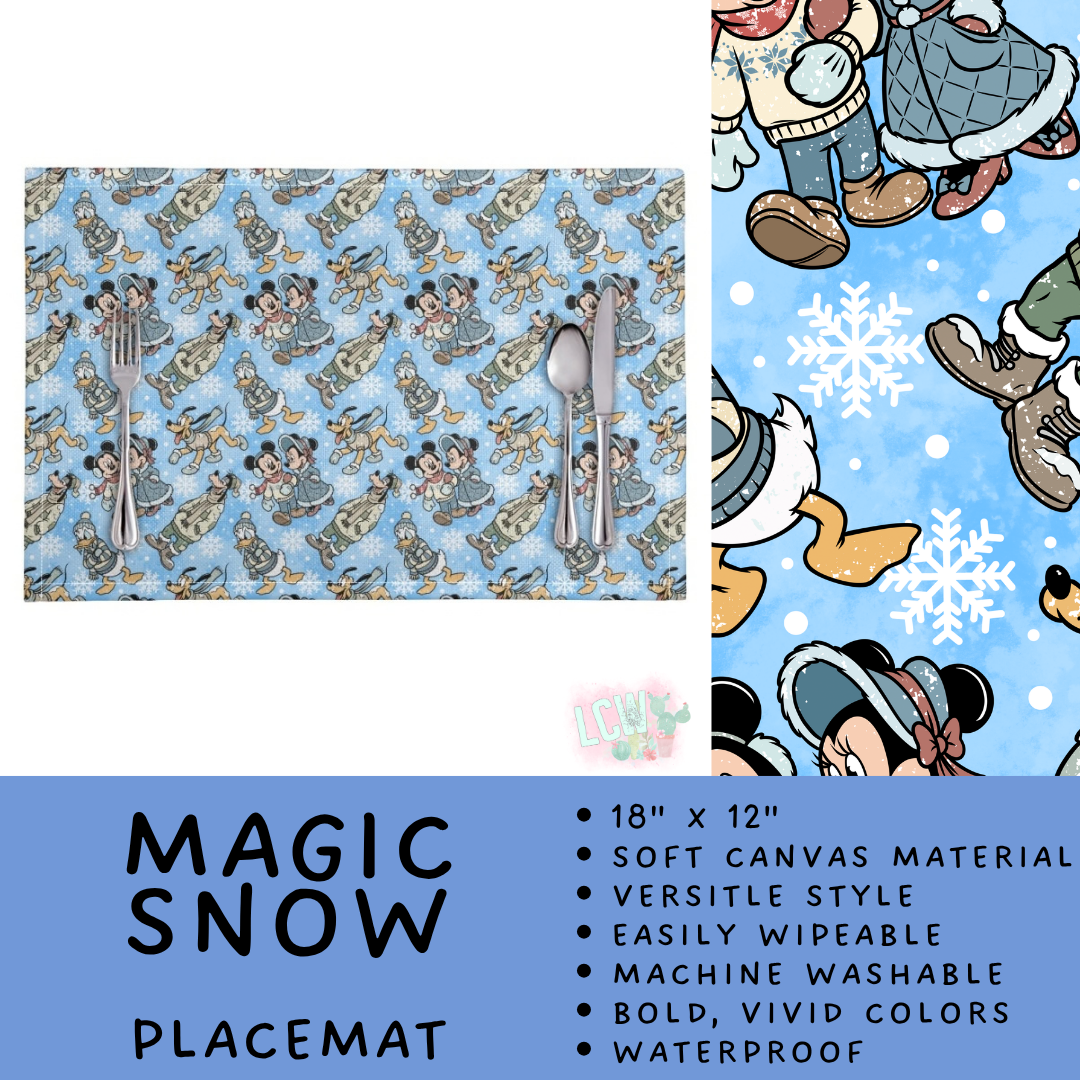 Batch #602 - Table Runners & Placemats - Closes 10/23 - ETA mid Dec - Magic Snow Placemat