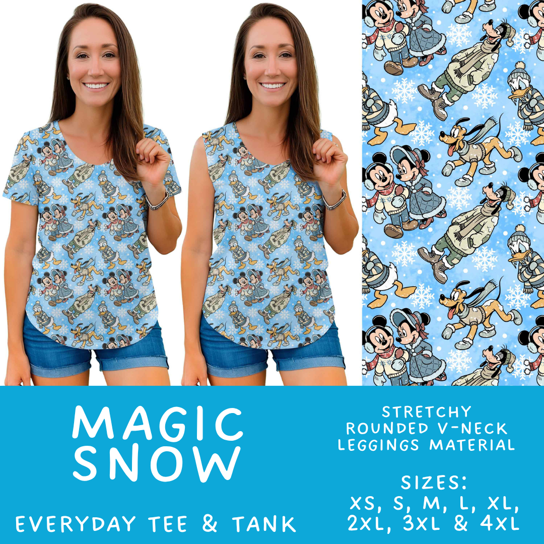 Batch #606 - Magical Character Winter - Closes 10/30 - ETA late Dec - Magic Snow Everyday Tank & Tee