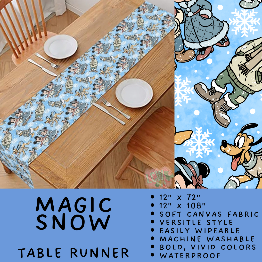 Batch #602 - Table Runners & Placemats - Closes 10/23 - ETA mid Dec - Magic Snow Table Runner
