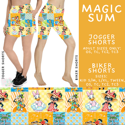 Batch #552 - Magical Faves 22 - Closes 7/6 - ETA early Sept - Magic Sum Biker & Jogger Shorts