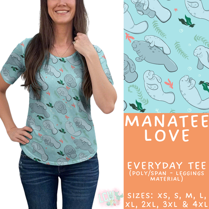 Batch #530 - Sea Life - Closes 5/15 - ETA mid July - Manatee Love Everyday Tee
