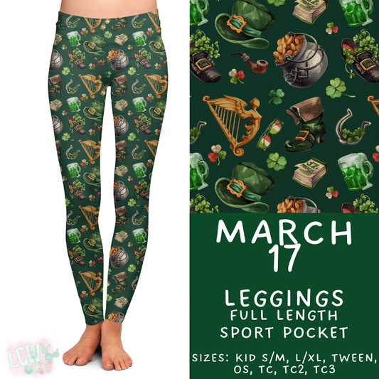 Batch #464 - Lucky Charm Collection - Closes 12/17 - ETA early Feb - March 17 Full Length Leggings