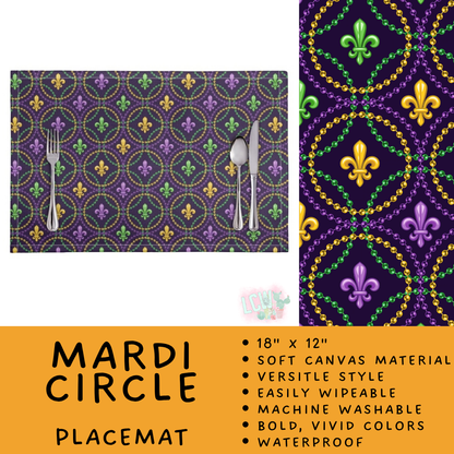Batch #602 - Table Runners & Placemats - Closes 10/23 - ETA mid Dec - Mardi Circle Placemat
