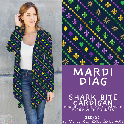 Batch #605 - Mardi Party - Closes 10/28 - ETA late Dec - Mardi Diag Cardigan