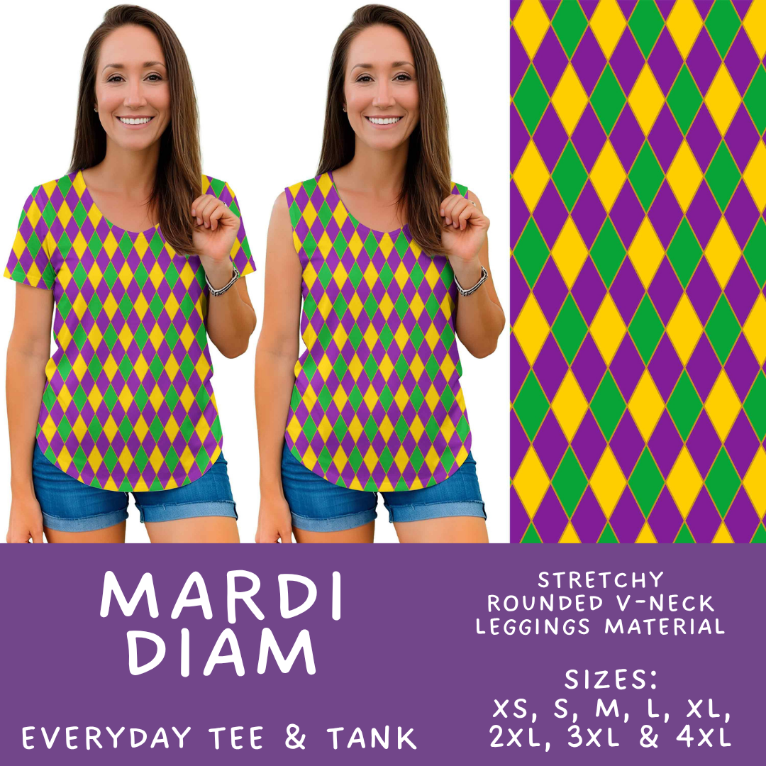 Batch #605 - Mardi Party - Closes 10/28 - ETA late Dec - Mardi Diam Everyday Tank & Tee