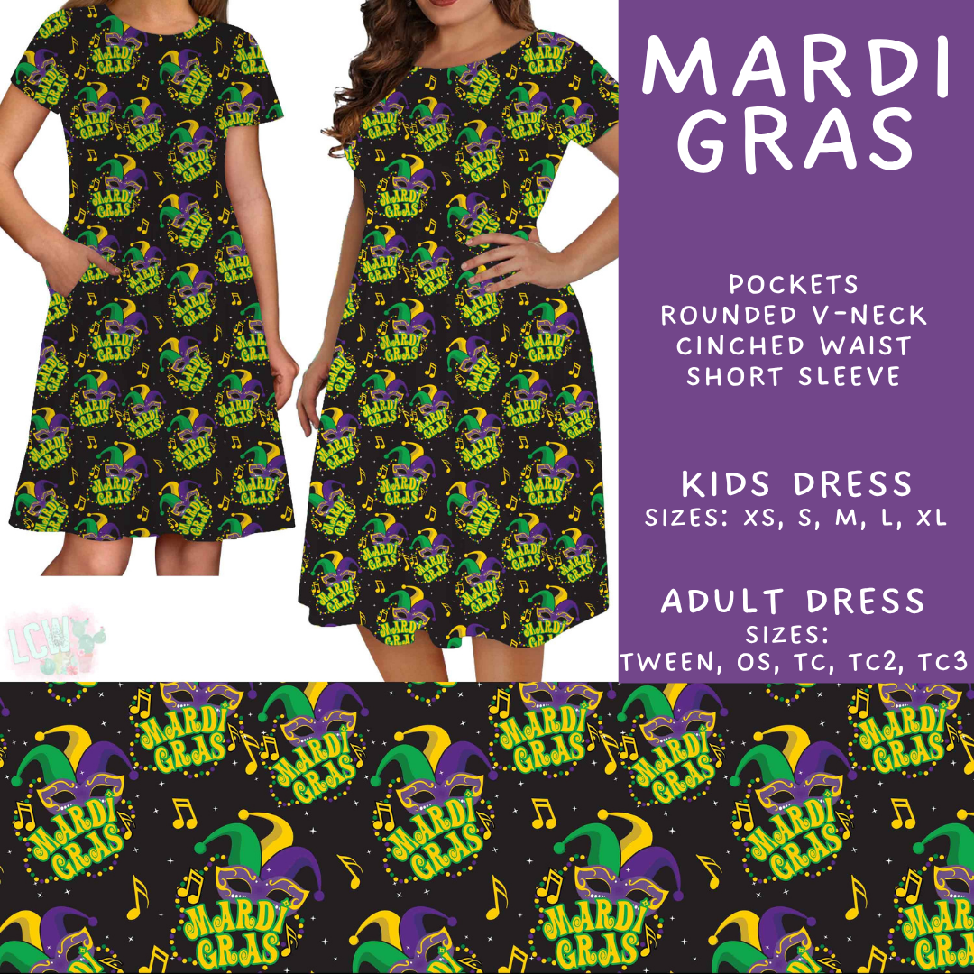 Batch #605 - Mardi Party - Closes 10/28 - ETA late Dec - Mardi Gras Adult & Kids Dresses