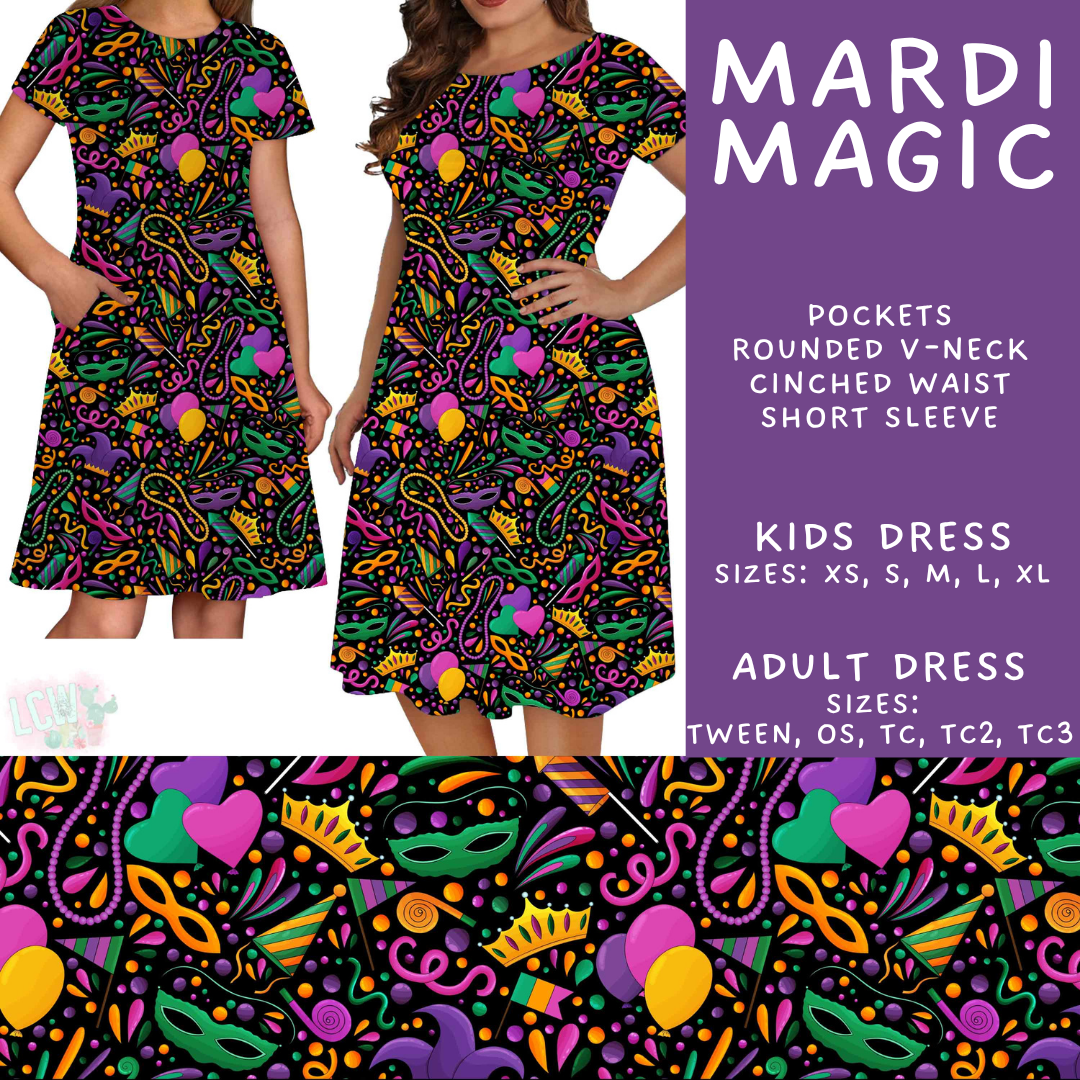 Batch #605 - Mardi Party - Closes 10/28 - ETA late Dec - Mardi Magic Adult & Kids Dresses
