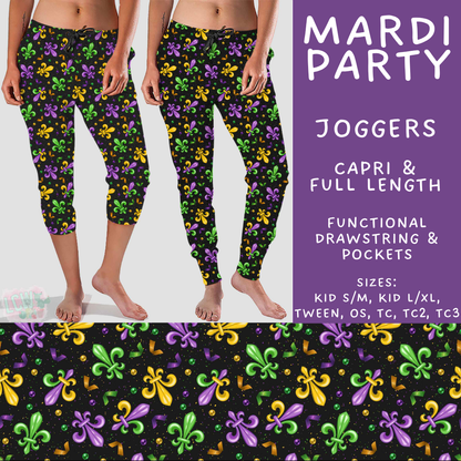 Batch #605 - Mardi Party - Closes 10/28 - ETA late Dec - Mardi Party Full and Capri Length Joggers