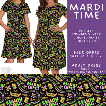 Batch #605 - Mardi Party - Closes 10/28 - ETA late Dec - Mardi Time Adult & Kids Dresses