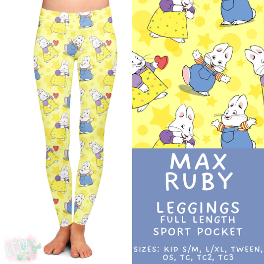 Ready to Ship Max Ruby Full Length Leggings - Sport Pocket OS