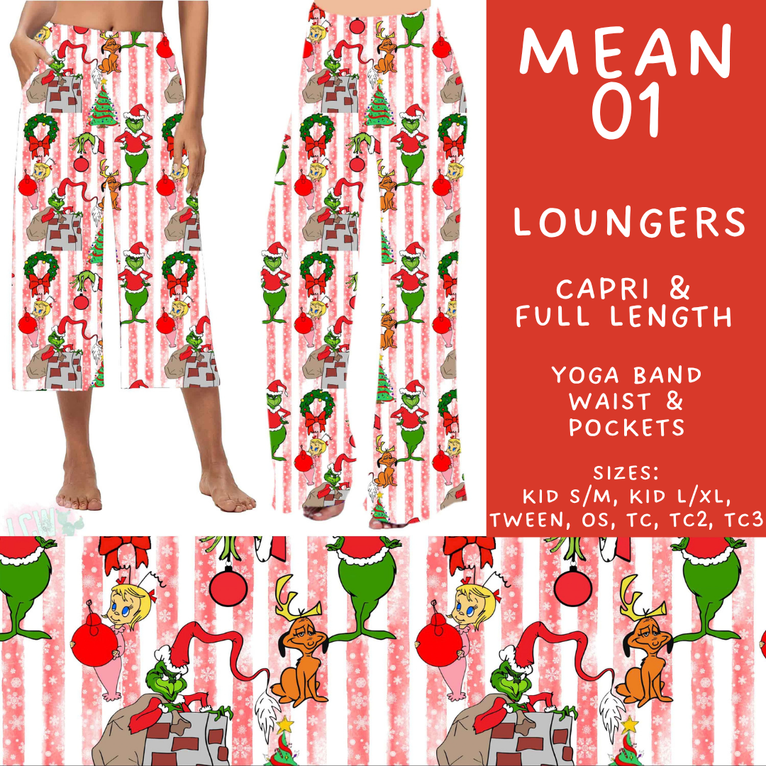 Batch #599 - Mr Mean 3 - Closes 10/16 - ETA early Dec - Mean 01 Capri and Full Length Loungers