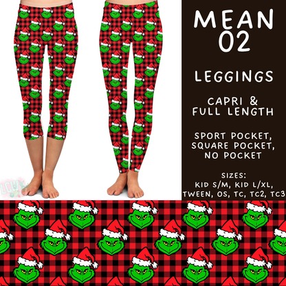 Batch #599 - Mr Mean 3 - Closes 10/16 - ETA early Dec - Mean 02 Full and Capri Length Leggings
