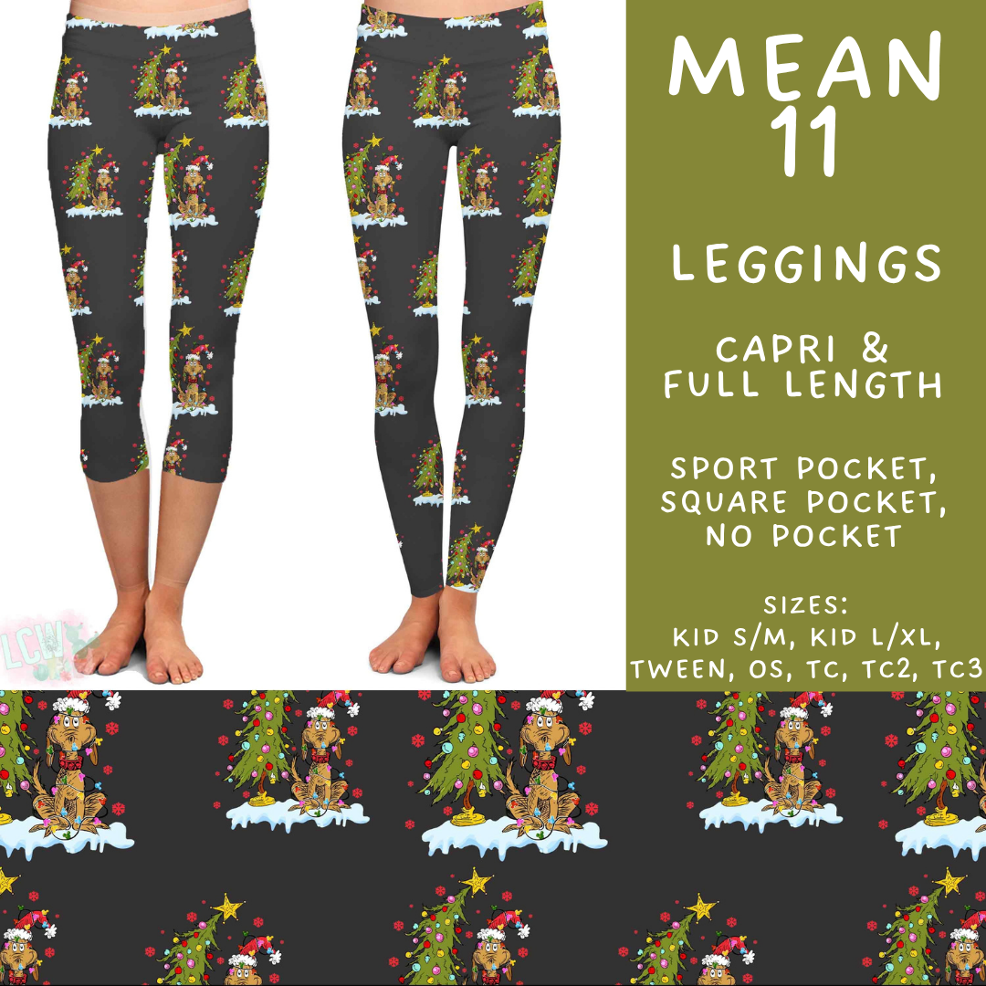 Batch #599 - Mr Mean 3 - Closes 10/16 - ETA early Dec - Mean 11 Full and Capri Length Leggings