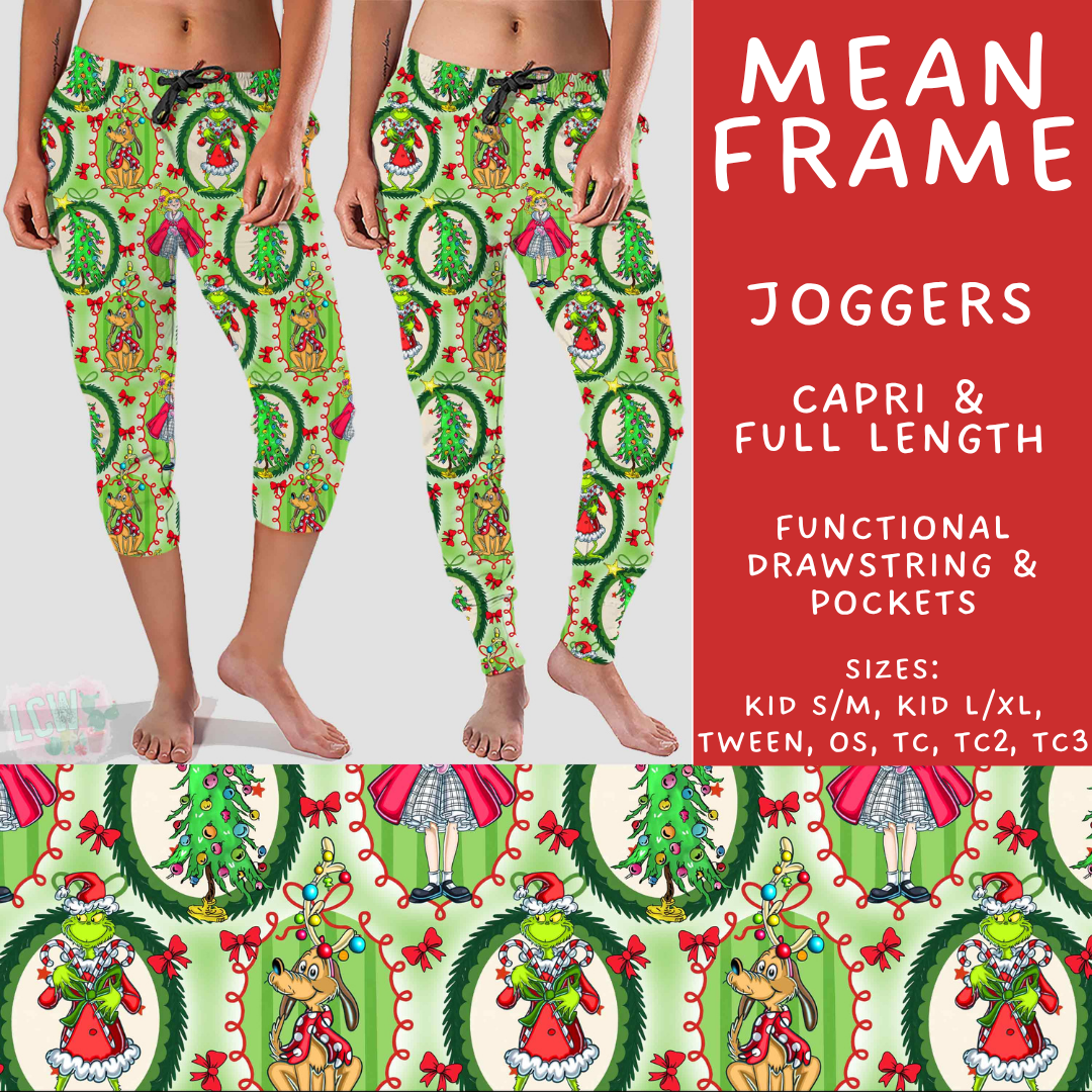 Batch #558 - Magical Character Christmas - Closes 7/20 - ETA mid/late Sept - Mean Frame Full and Capri Length Joggers