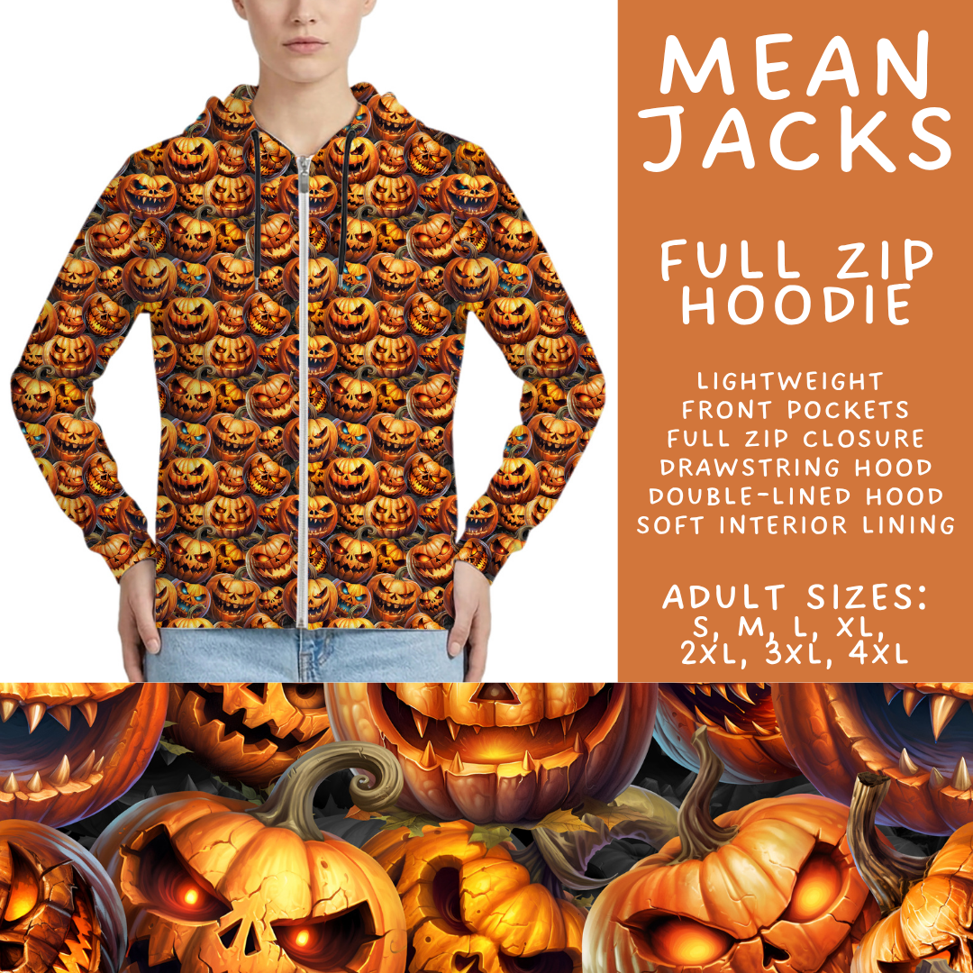 Batch #566 - Halloween 5 - Closes 8/7 - ETA early October - Mean Jacks Full Zip Hoodie