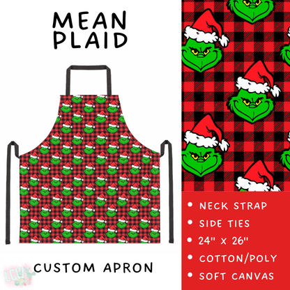 Batch #591 - Baking Spirits Bright 3 - Closes 9/28 - ETA mid/late Nov - Mean Plaid Apron