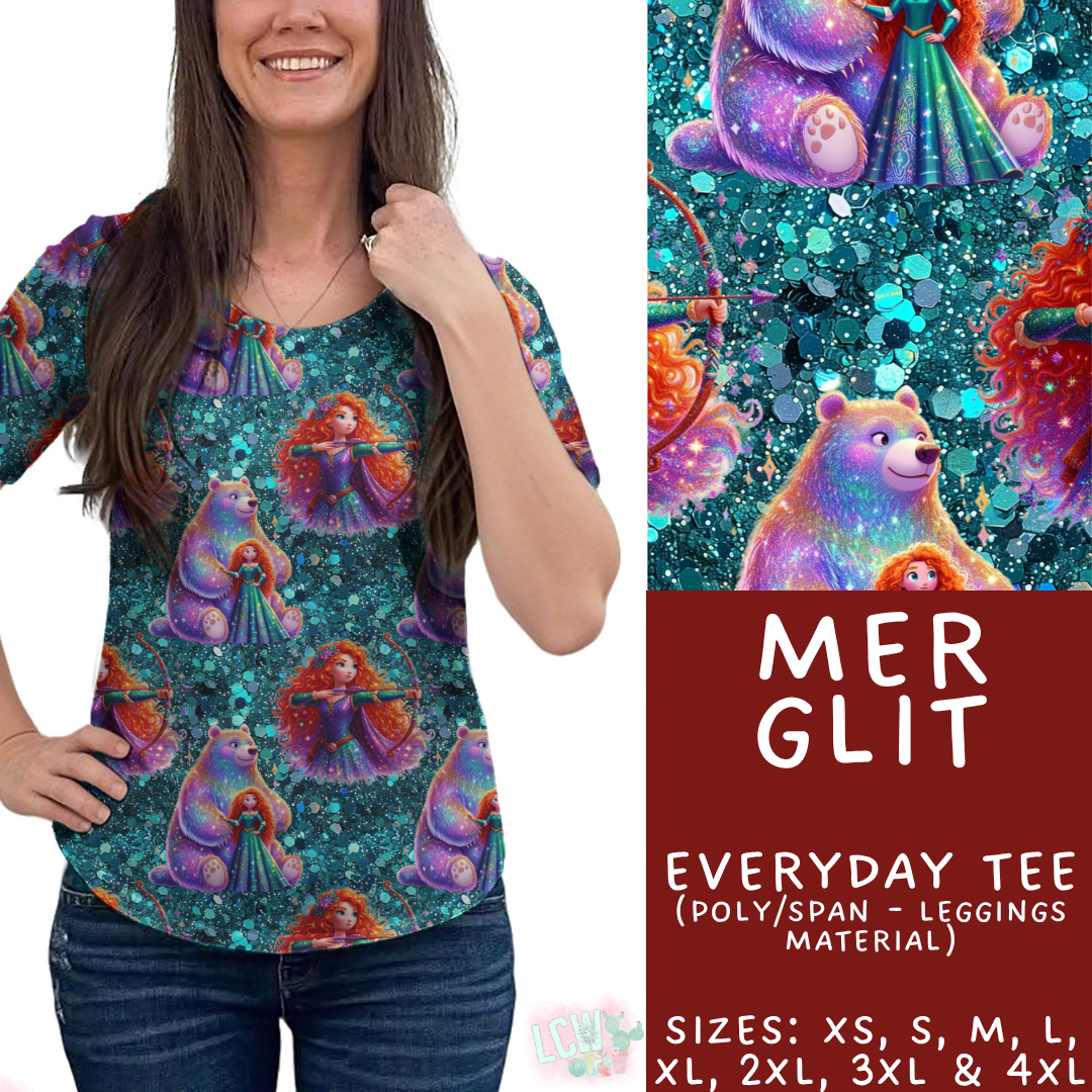 Batch #557 - Princess Glitter - Closes 7/17 - ETA mid Sept - Mer Glit Everyday Tank & Tee