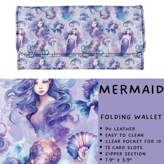 Batch #265 - Card Holders & Foldable Wallets - Closes 1/1 - ETA mid Feb - Mermaid Foldable Wallet