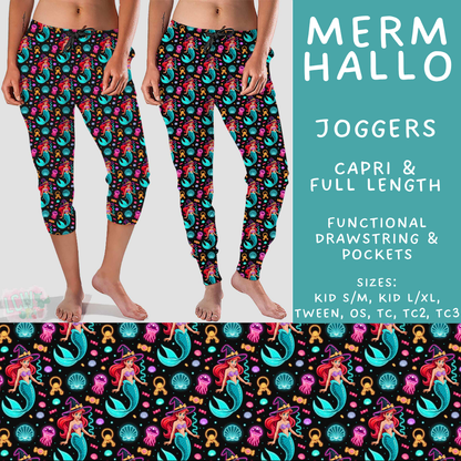 Batch #569 - Princess Halloween - Closes 8/14 - ETA early/mid Oct - Merm Hallo Full and Capri Length Joggers