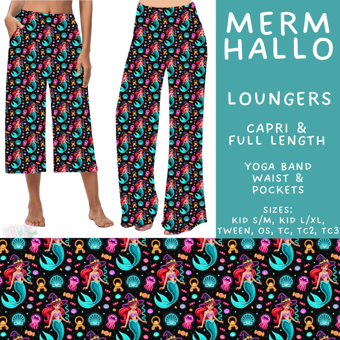 Batch #569 - Princess Halloween - Closes 8/14 - ETA early/mid Oct - Merm Hallo Capri and Full Length Loungers