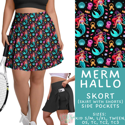 Batch #569 - Princess Halloween - Closes 8/14 - ETA early/mid Oct - Merm Hallo Skort