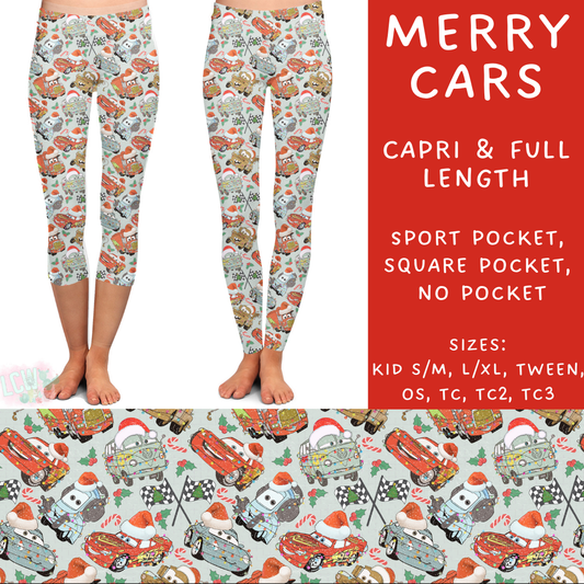 Batch #220 - Christmas Magic - Closes 10/21 - ETA late Nov - Merry Cars Full and Capri Length Leggings