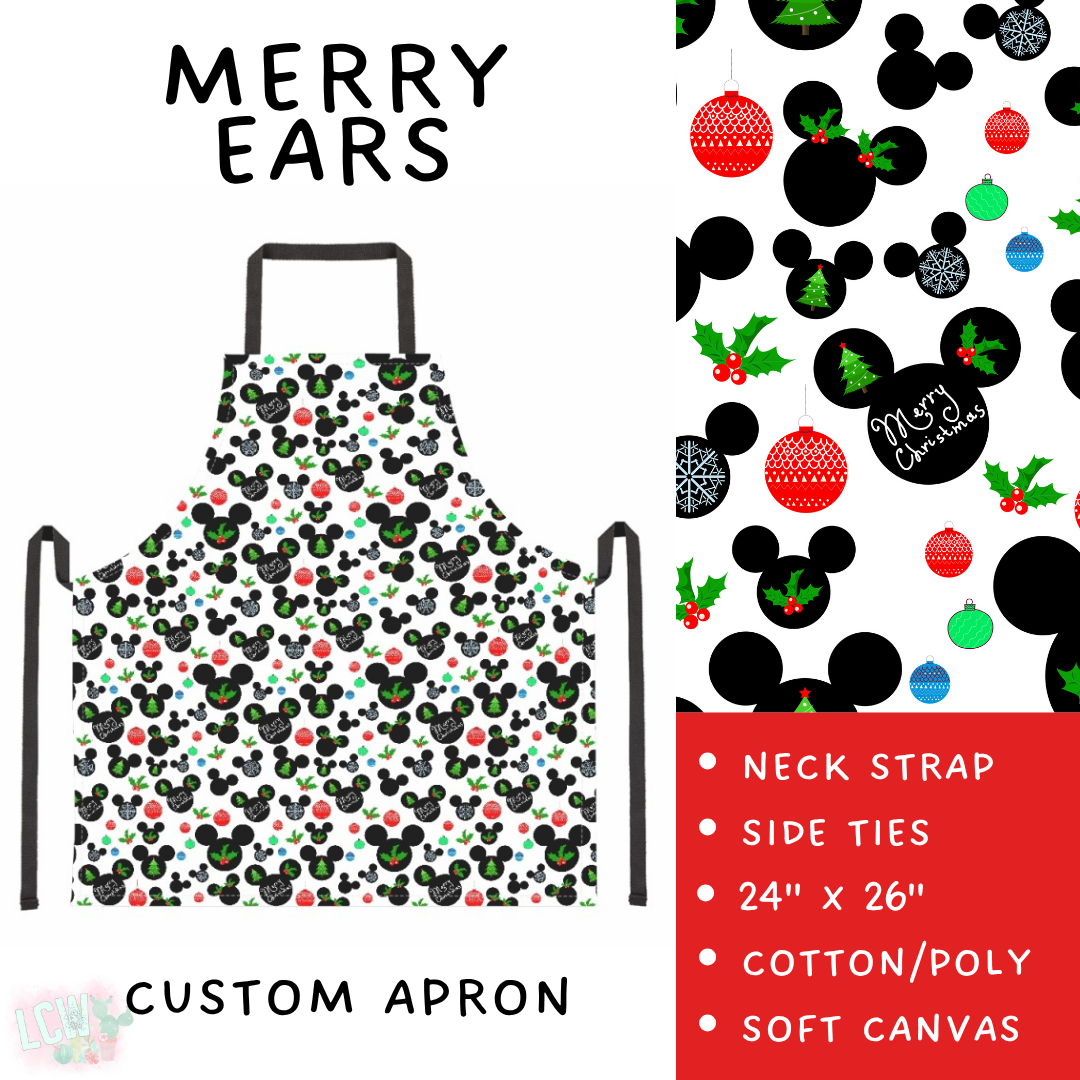Batch #591 - Baking Spirits Bright 3 - Closes 9/28 - ETA mid/late Nov - Merry Ears Apron