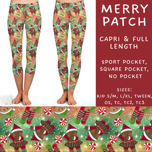 Batch #219 - Christmas Characters - Closes 10/21 - ETA late Nov - Merry Patch Full and Capri Length Leggings