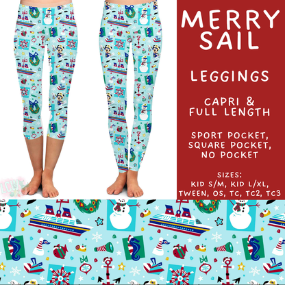 Batch #558 - Magical Character Christmas - Closes 7/20 - ETA mid/late Sept - Merry Sail Full and Capri Length Leggings