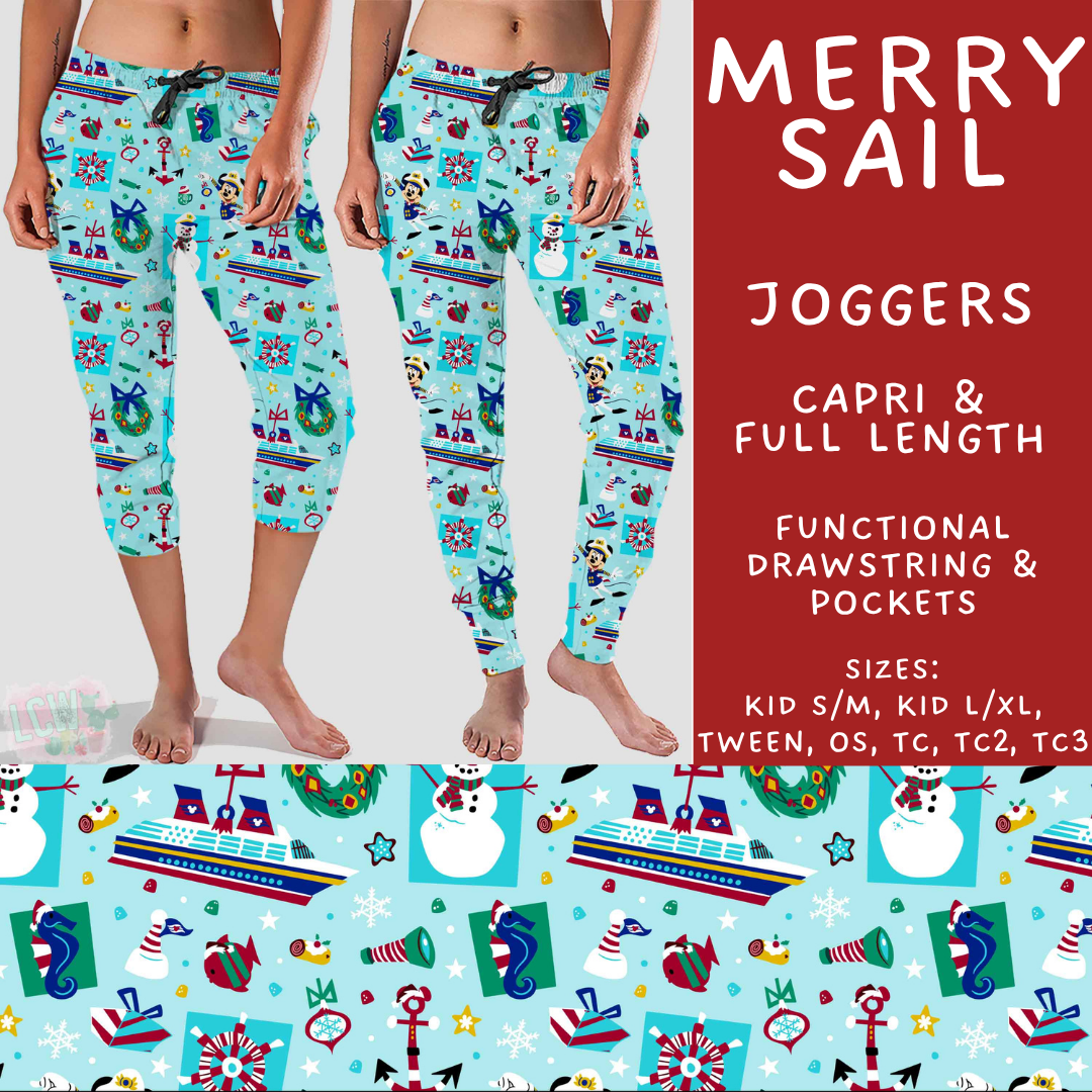 Batch #558 - Magical Character Christmas - Closes 7/20 - ETA mid/late Sept - Merry Sail Full and Capri Length Joggers