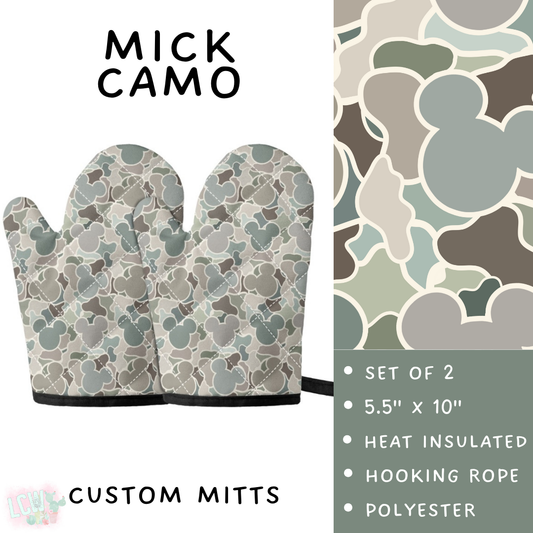Batch #476 - Bake Off - Closes 1/16 - ETA early/mid March - Mick Camo Oven Mitts