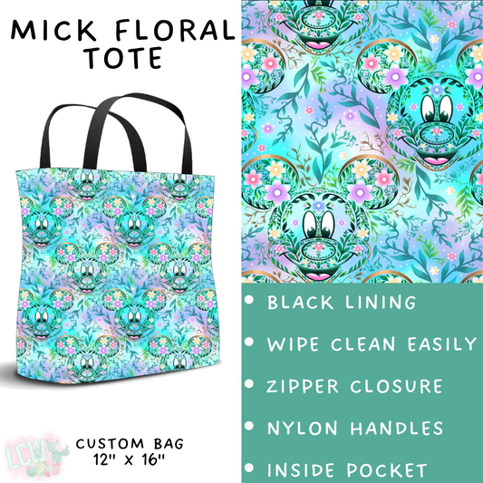 Batch #541 - Magical Faves 21 - Closes 6/10 - ETA mid August - Mick Floral Tote