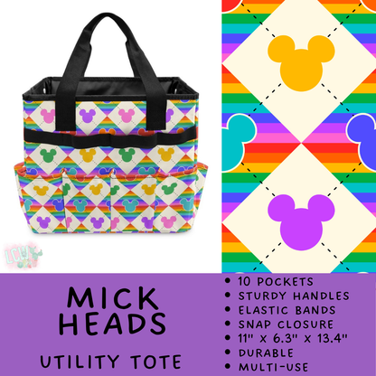 Batch #549 - Utility Tote 2 - Closes 6/29 - ETA late August - Mick Heads Utility Tote