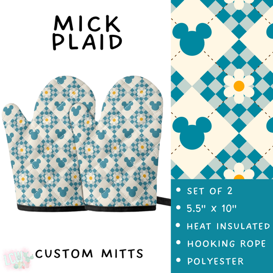 Batch #476 - Bake Off - Closes 1/16 - ETA early/mid March - Mick Plaid Oven Mitts