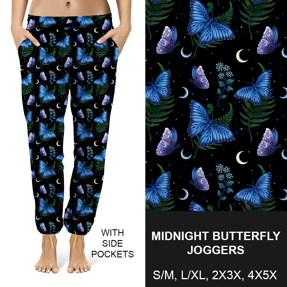 RTS - Midnight Butterfly Joggers