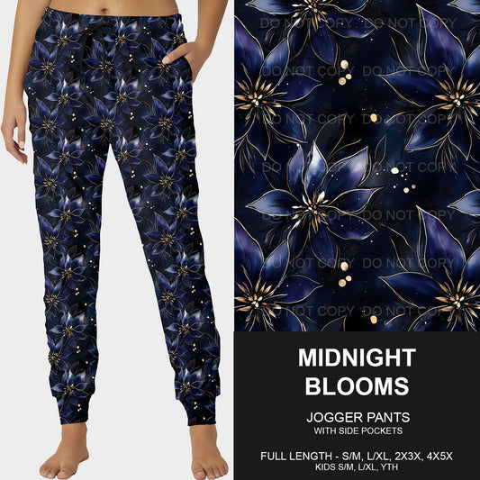 B203 - Preorder Midnight Blooms Joggers (Closes 12/29. ETA late March)