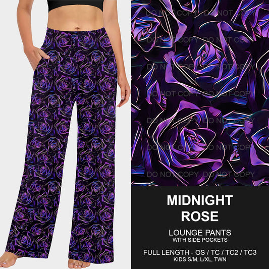 B214 - Preorder Midnight Rose Lounge Pants (Closes 2/23. ETA mid May)