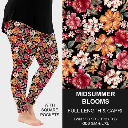 B310 - Preorder Midsummer Blooms Leggings w/ Pockets (Closes 8/30. ETA: late Oct.)