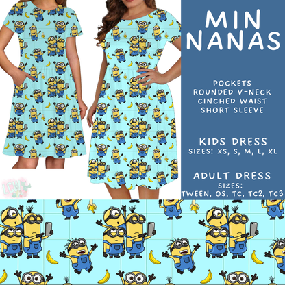 Batch #555 - Cool Characters 7 - Closes 7/13 - ETA mid Sept - Min Nanas Adult & Kids Dresses