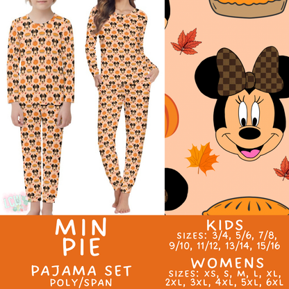 Batch #580 - Fall Family Pajamas 2 - Closes 9/4 - ETA early Nov - Min Pie Women's & Kid's Pajama Set