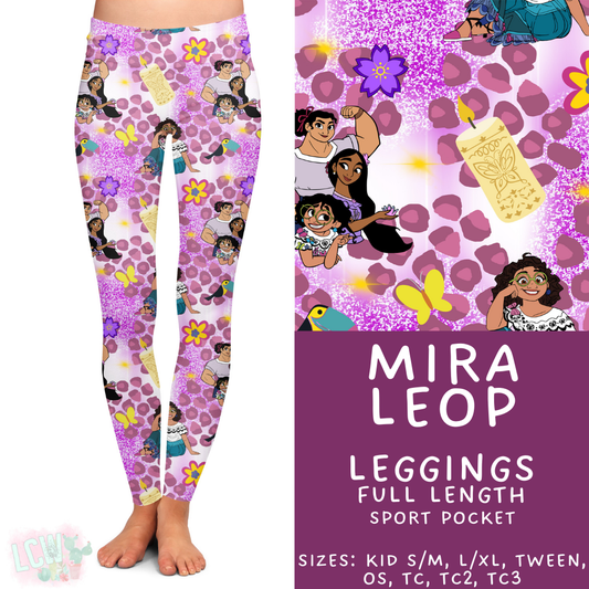 Batch #467 - Princess Leopard - Closes 12/24 - ETA late Feb - Mira Leop Full Length Leggings