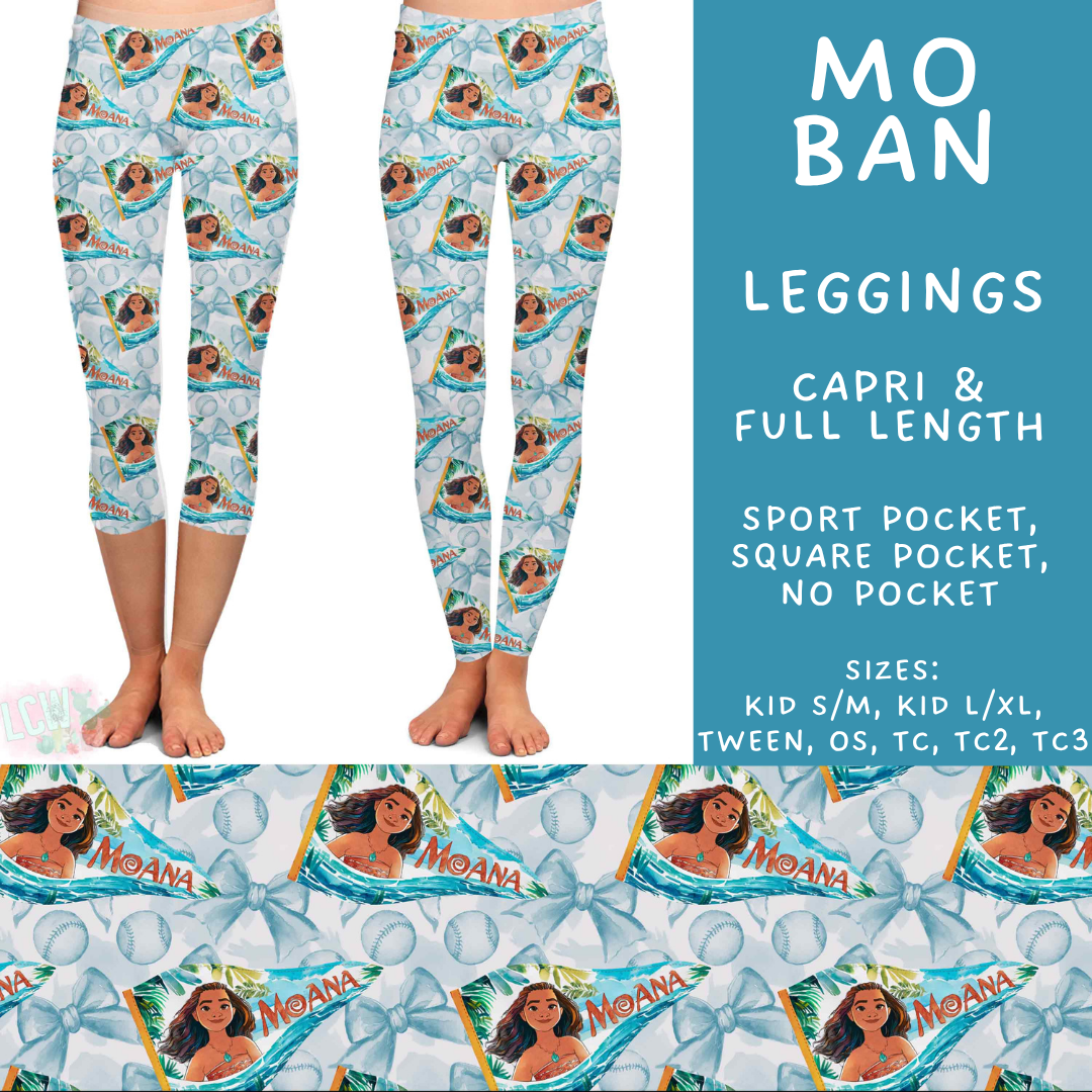 Batch #542 - Pennant Banner Collection - Closes 6/12 - ETA mid August - Mo Ban Full and Capri Length Leggings