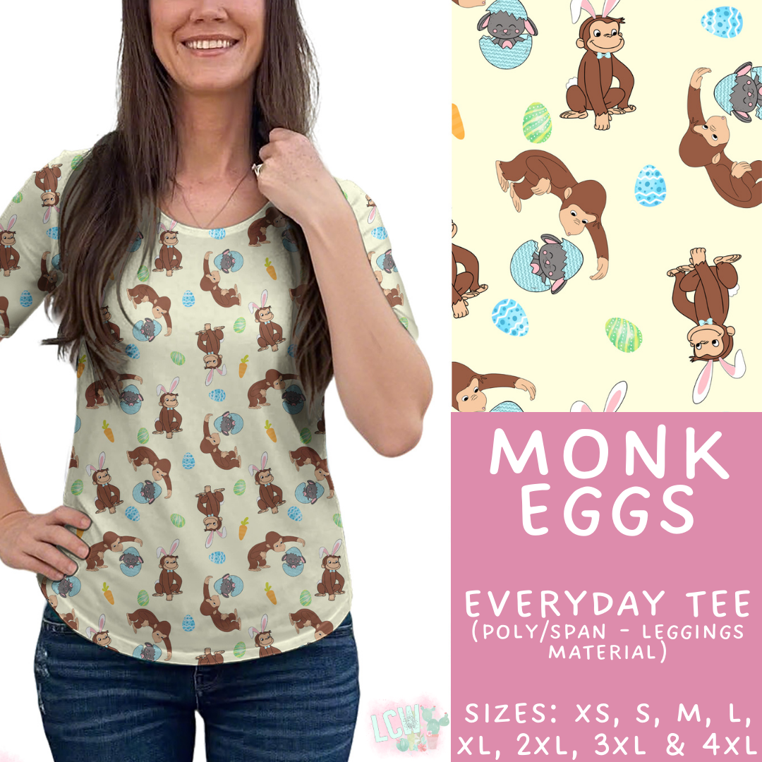 Batch #477 - Magical Character Easter - Closes 1/12 ETA - Early March - Monk Eggs Everyday Tee