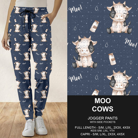 B294 - Preorder Moo Cows Joggers (Closes 6/07. ETA: early Aug.)