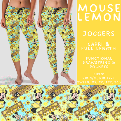 Batch #552 - Magical Faves 22 - Closes 7/6 - ETA early Sept - Mouse Lemon Full and Capri Length Joggers