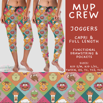 Batch #555 - Cool Characters 7 - Closes 7/13 - ETA mid Sept - Mup Crew Full and Capri Length Joggers