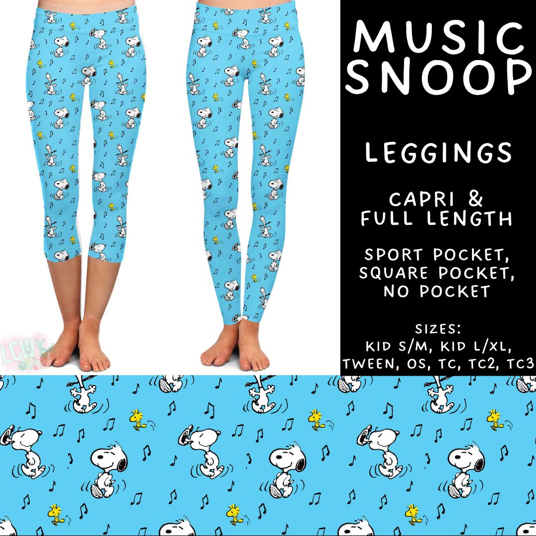 Batch #561 - June Request Run - Closes 7/27 - ETA late Sept - Music Snoop Full and Capri Length Leggings