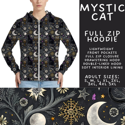 Batch #560 - Halloween 4 - Closes 7/26 - ETA late Sept - Mystic Cat Full Zip Hoodie