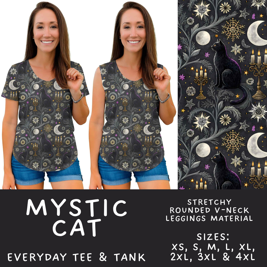 Batch #560 - Halloween 4 - Closes 7/26 - ETA late Sept - Mystic Cat Everyday Tank & Tee