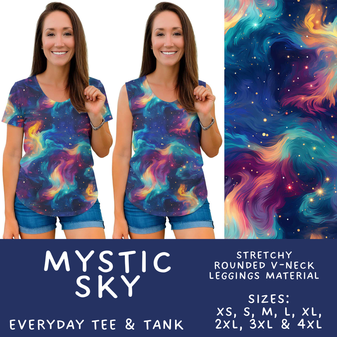 Batch #592 -  Fun Run 27 - Closes 9/30 - ETA late Nov - Mystic Sky Everyday Tank & Tee